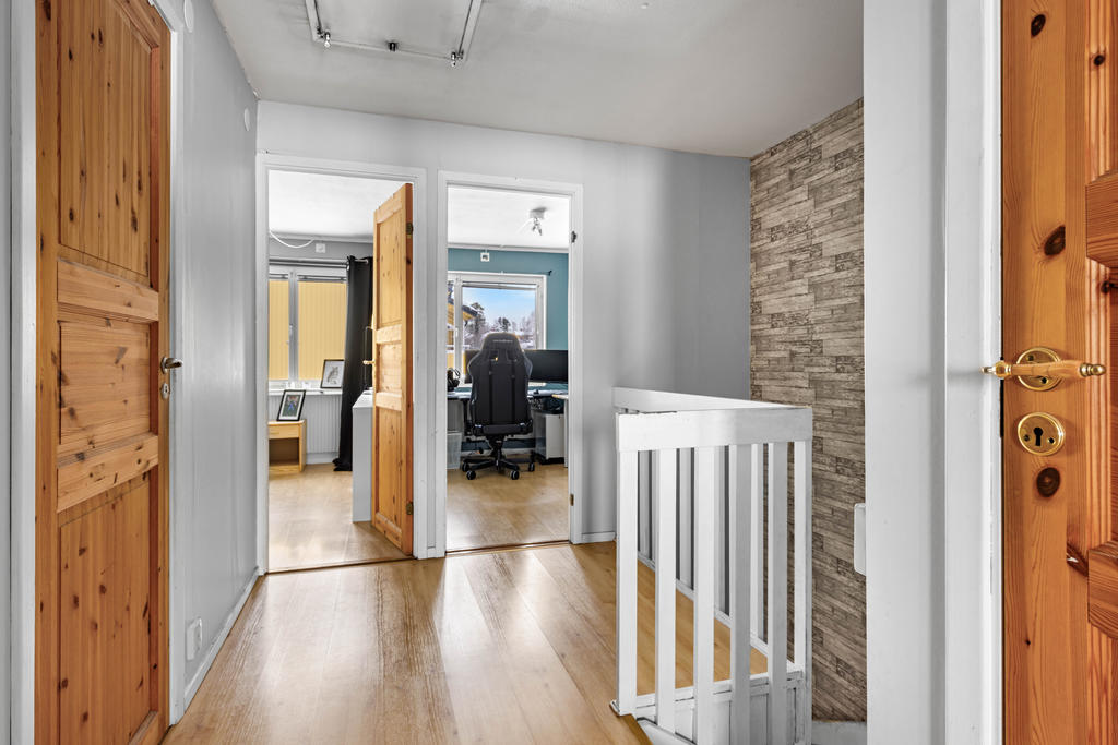 Hall på övervåning. 