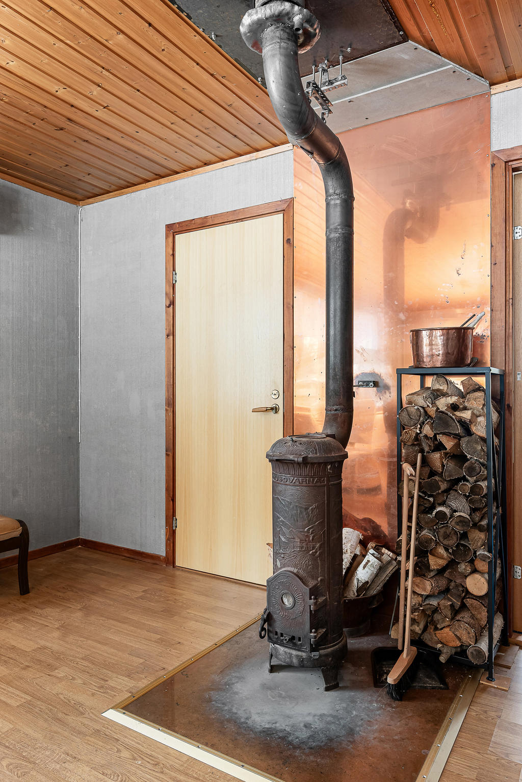 Kamin som värmer gott