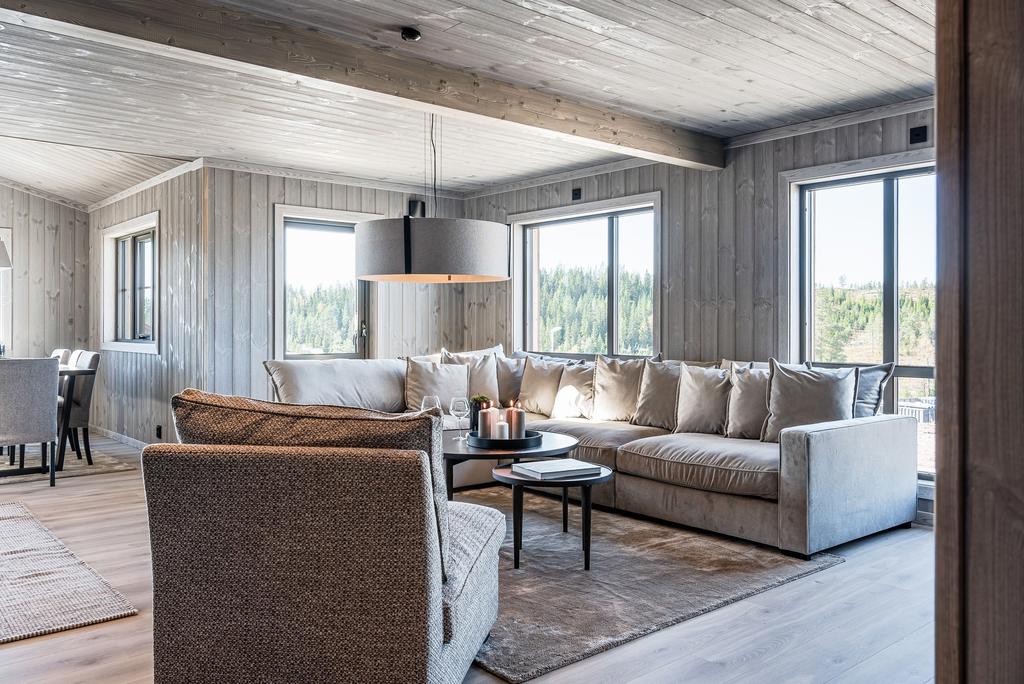 EXEMPELBILD färdig stuga Lykkebris - S. Observera att stugan på bilden kan vara extrautrustad