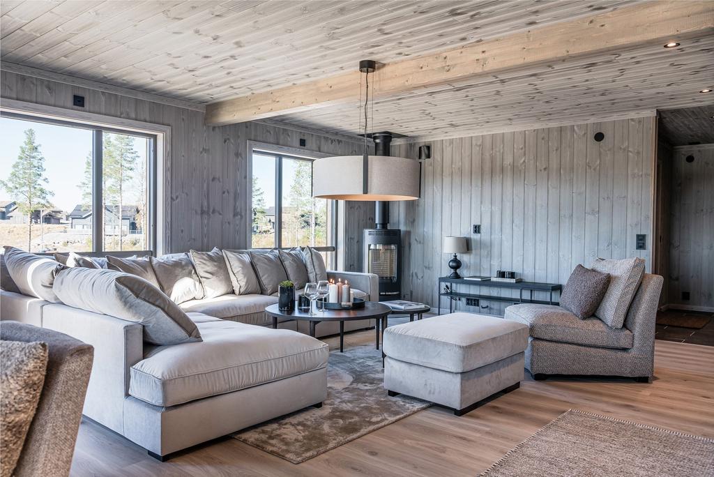 EXEMPELBILD färdig stuga Lykkebris - S. Observera att stugan på bilden kan vara extrautrustad