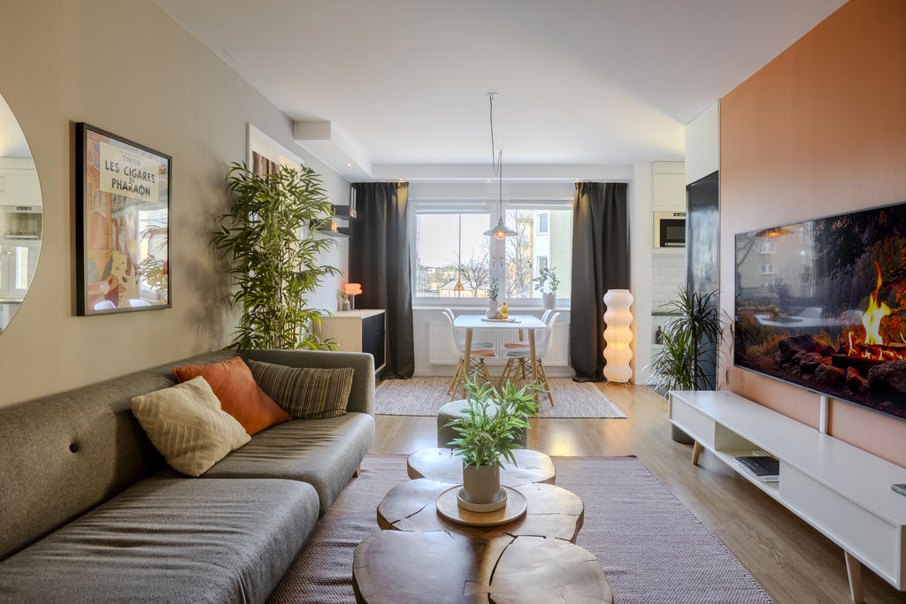 Rymligt och trevligt vardagsrum