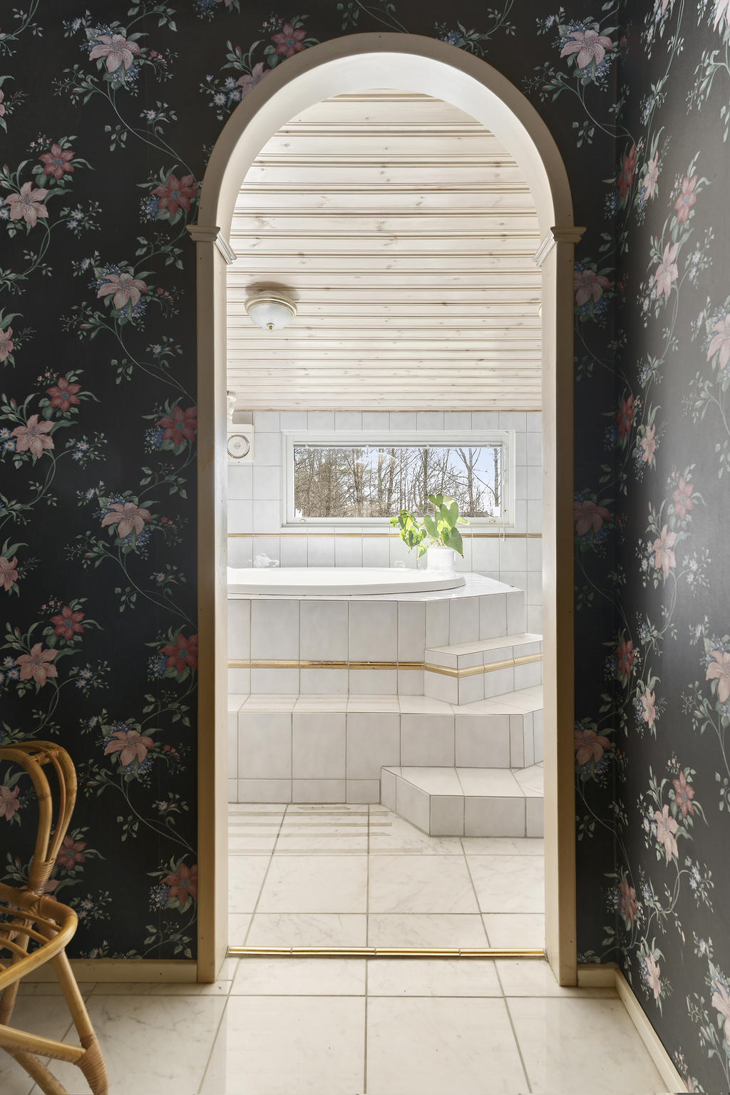 Halva garaget är nunmera poolrum 