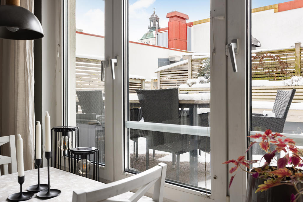 Uteplats på föreningens innergård