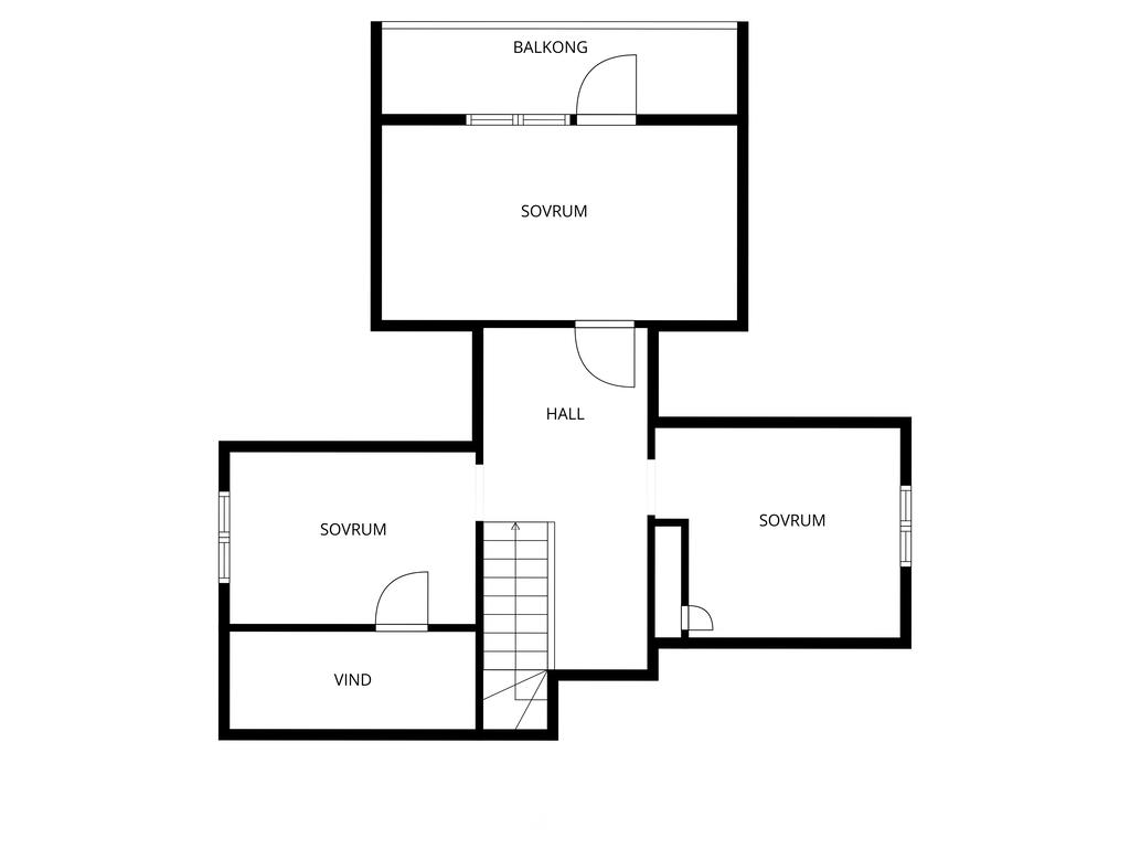 Planlösning övre plan