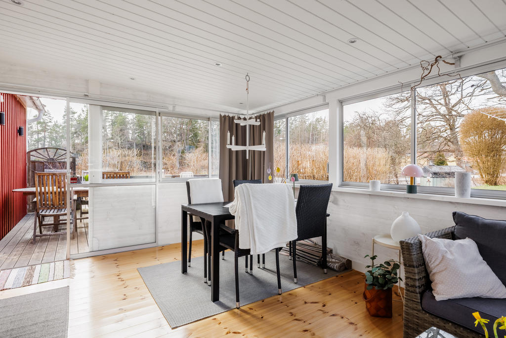 Stort inglasat uterum