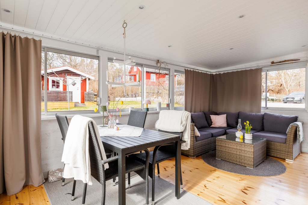 Stort inglasat uterum