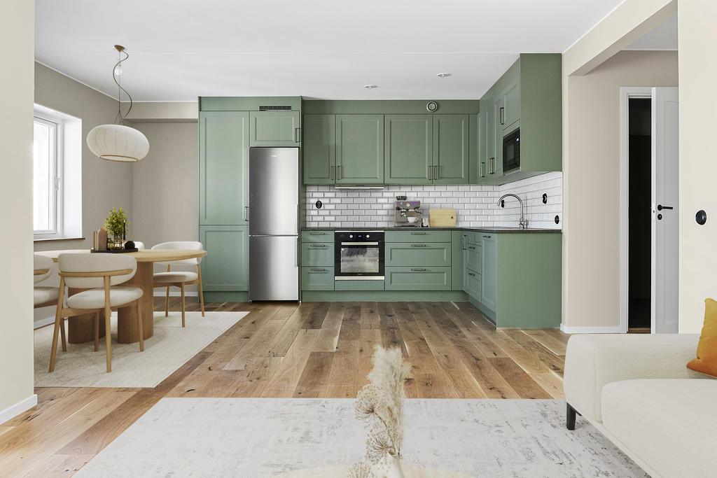 Visuellt stylad lägenhet