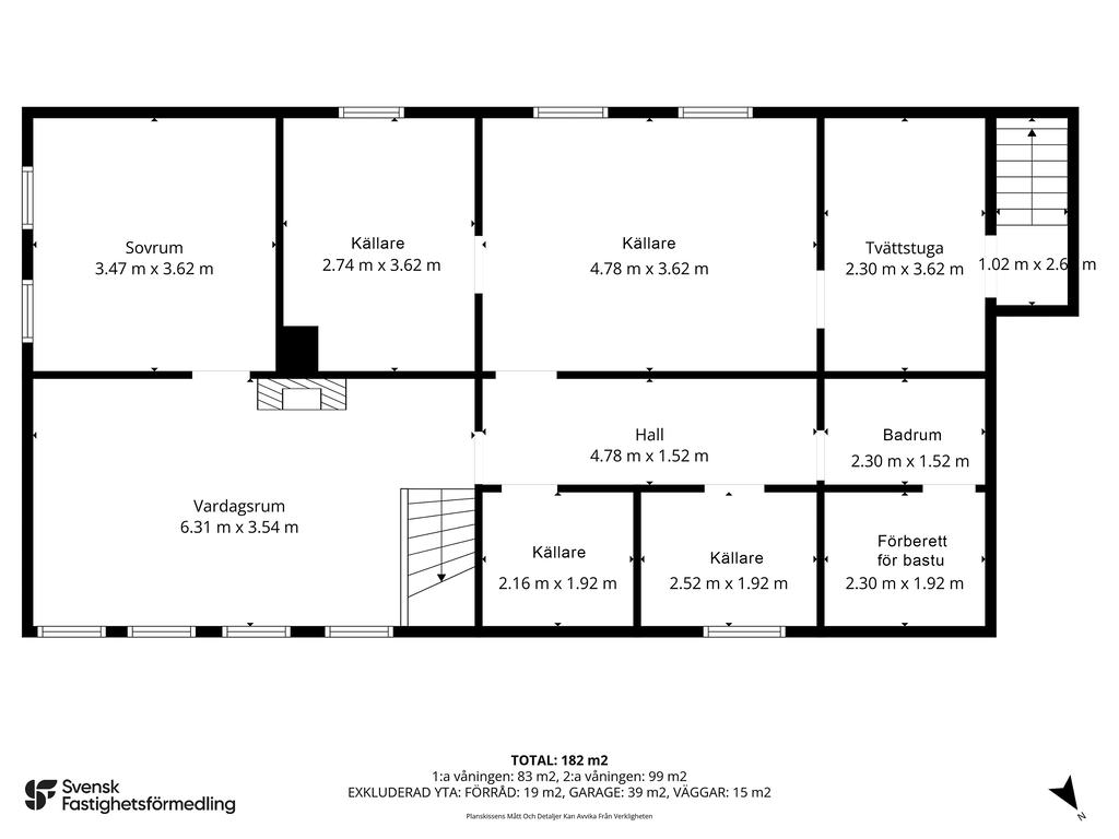 Källare  (med mått ) 
