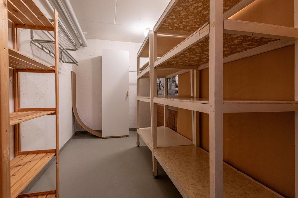 Förråd i källarplan i huset på Föreningsgatan