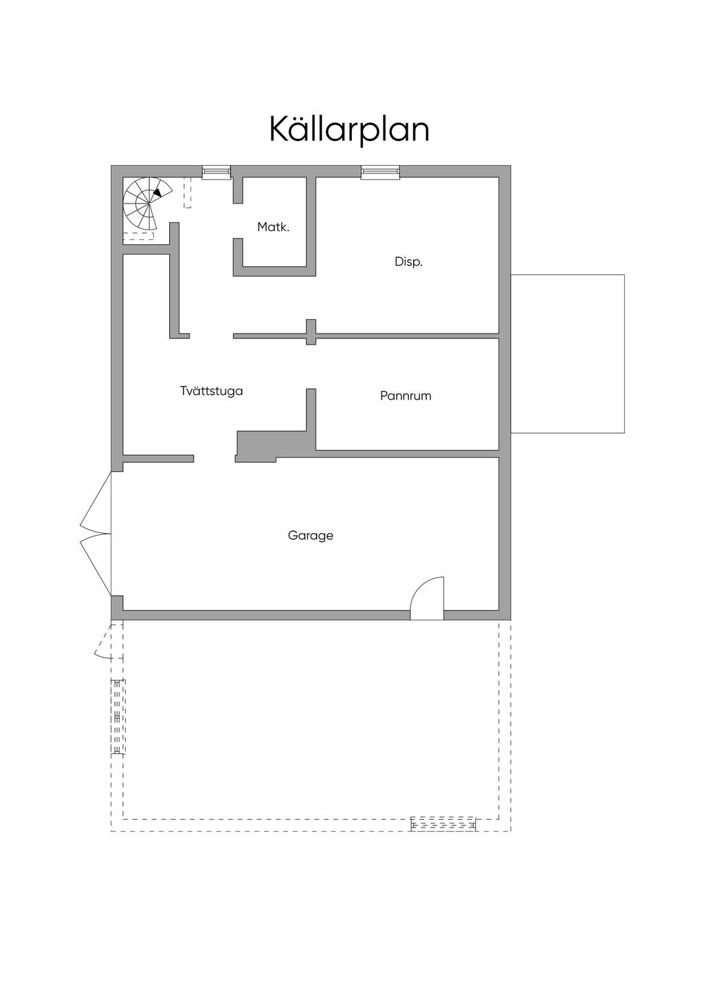 Planlösning källarplan