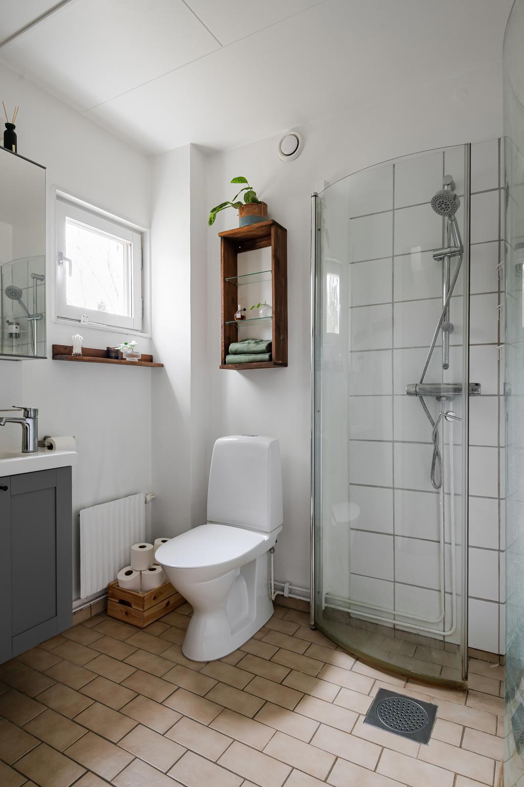 Badrummet på entréplan