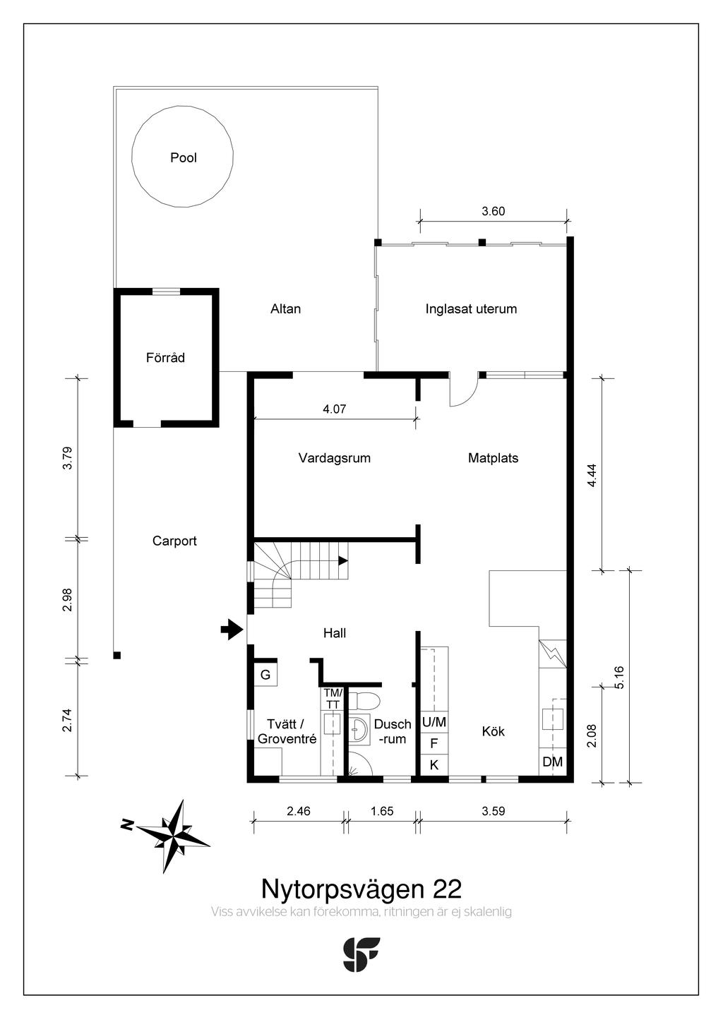 Planritning entréplan
