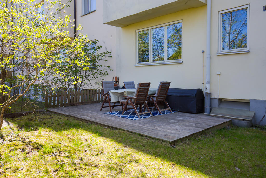 Föreningens gemensamma uteplats.