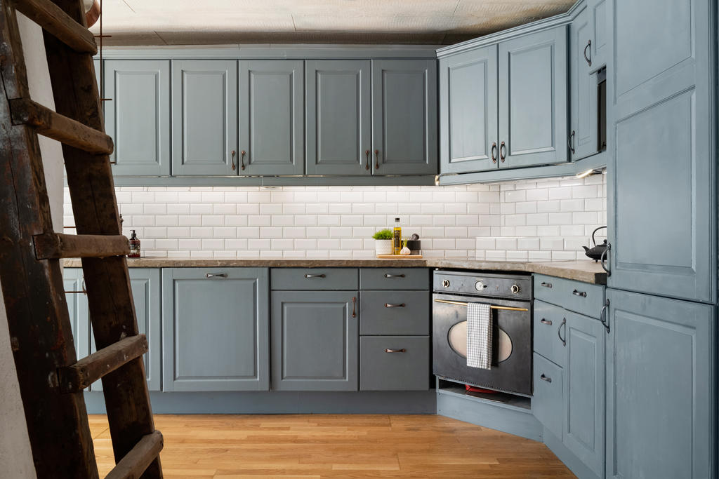 Vitvarorna är smakfullt integrerade.