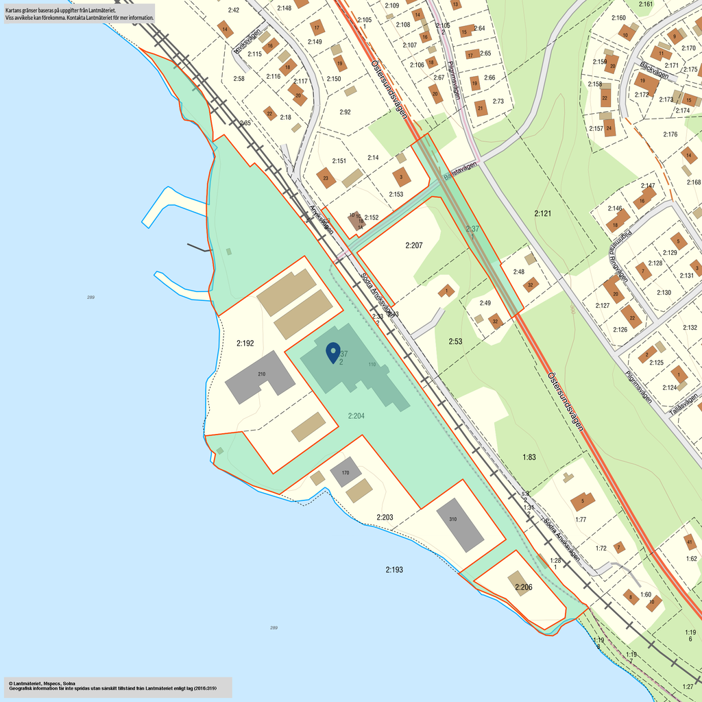 Nuvarande fastighet, innan fastighetsreglering