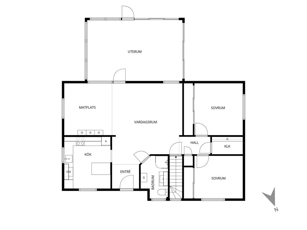 Planlösning entréplan