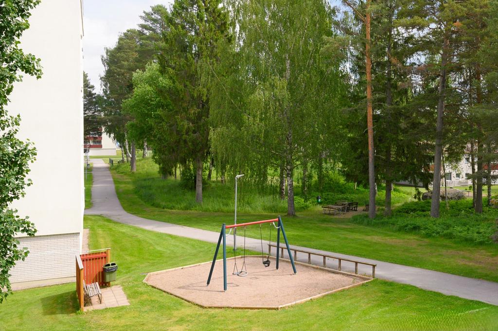 Grönområde i anslutning till lägenheten