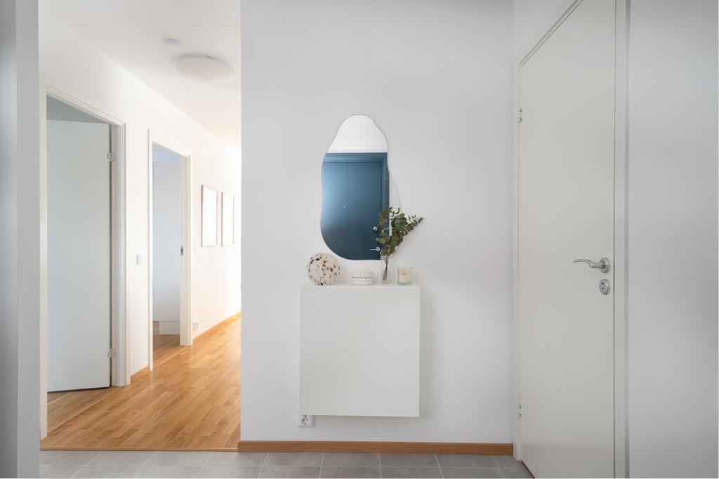 Hall med klinkergolv