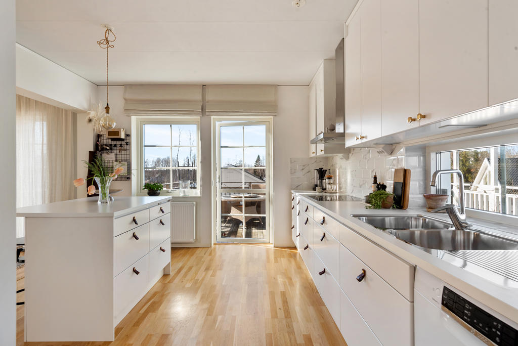 Utgång mot terrassen