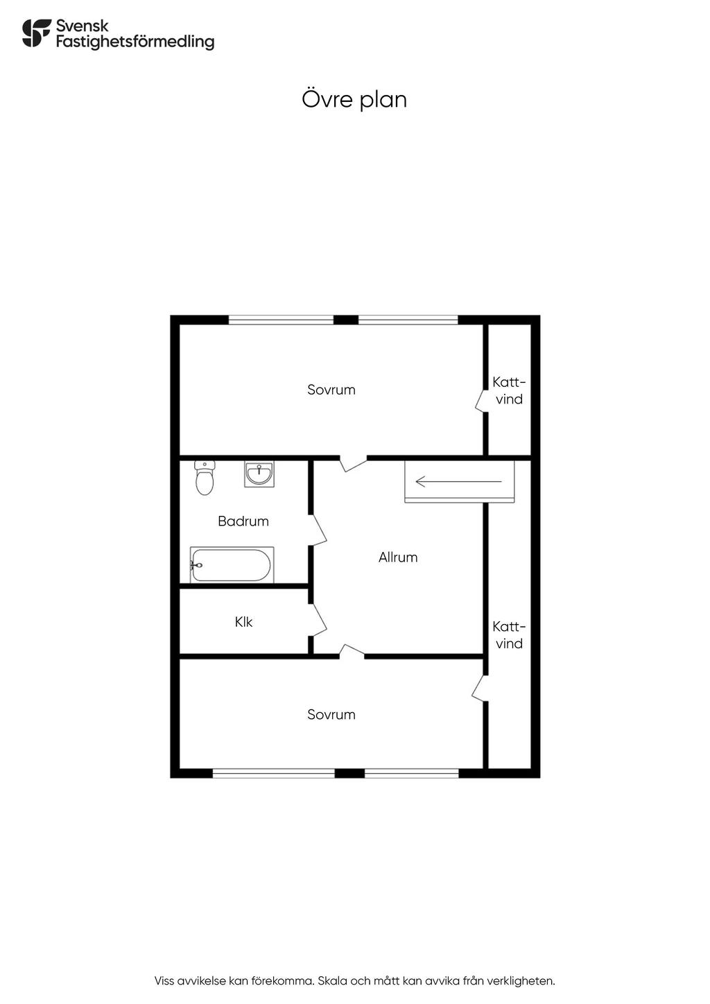 Planlösning - Övreplan