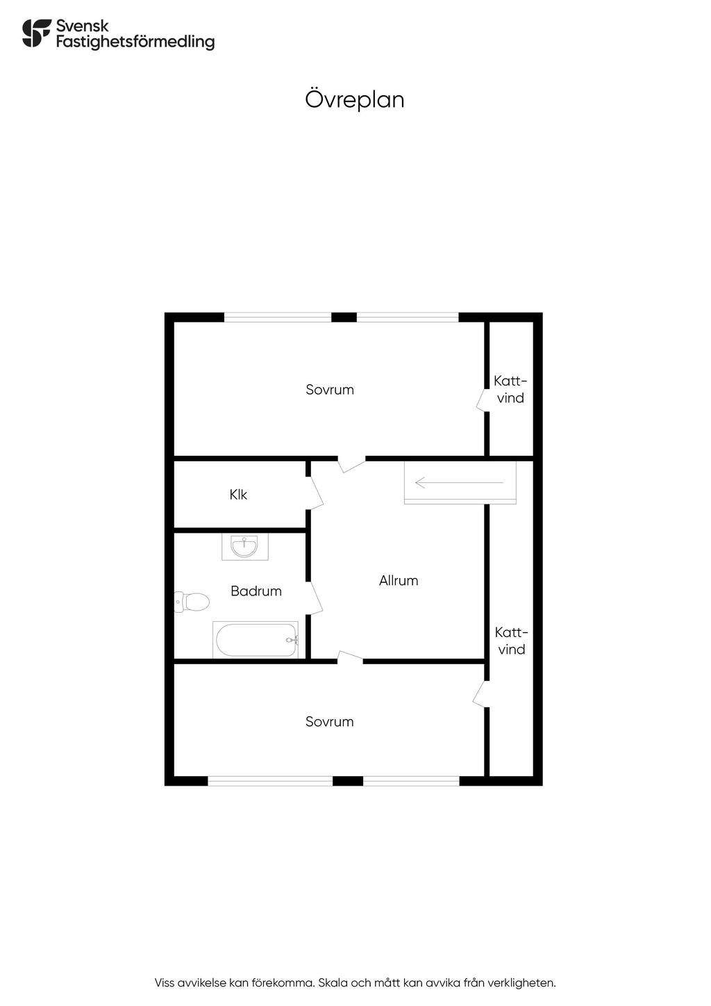 Planlösning - Övreplan