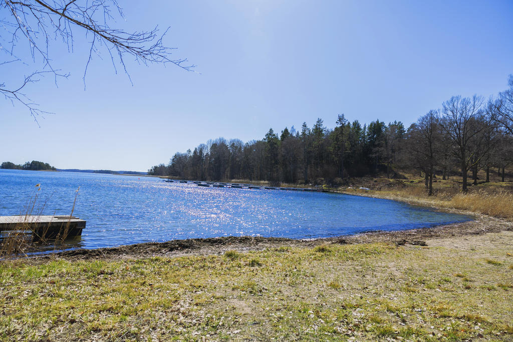 Badplats vid Porsviken.