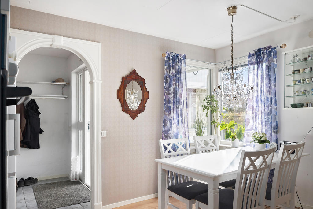 Matplatsen med utsikt mot framsidan