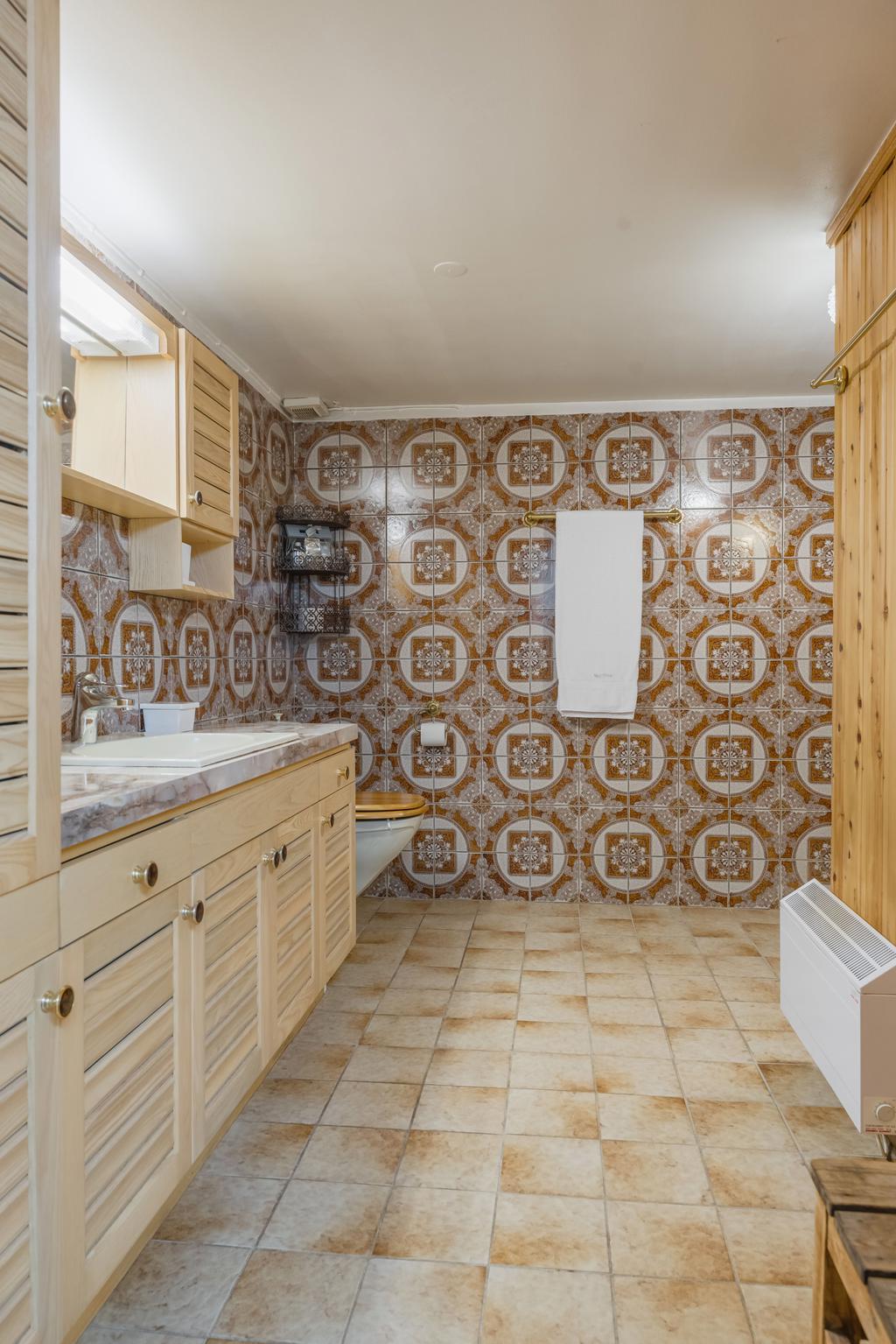 Badrum i sutterängdelen