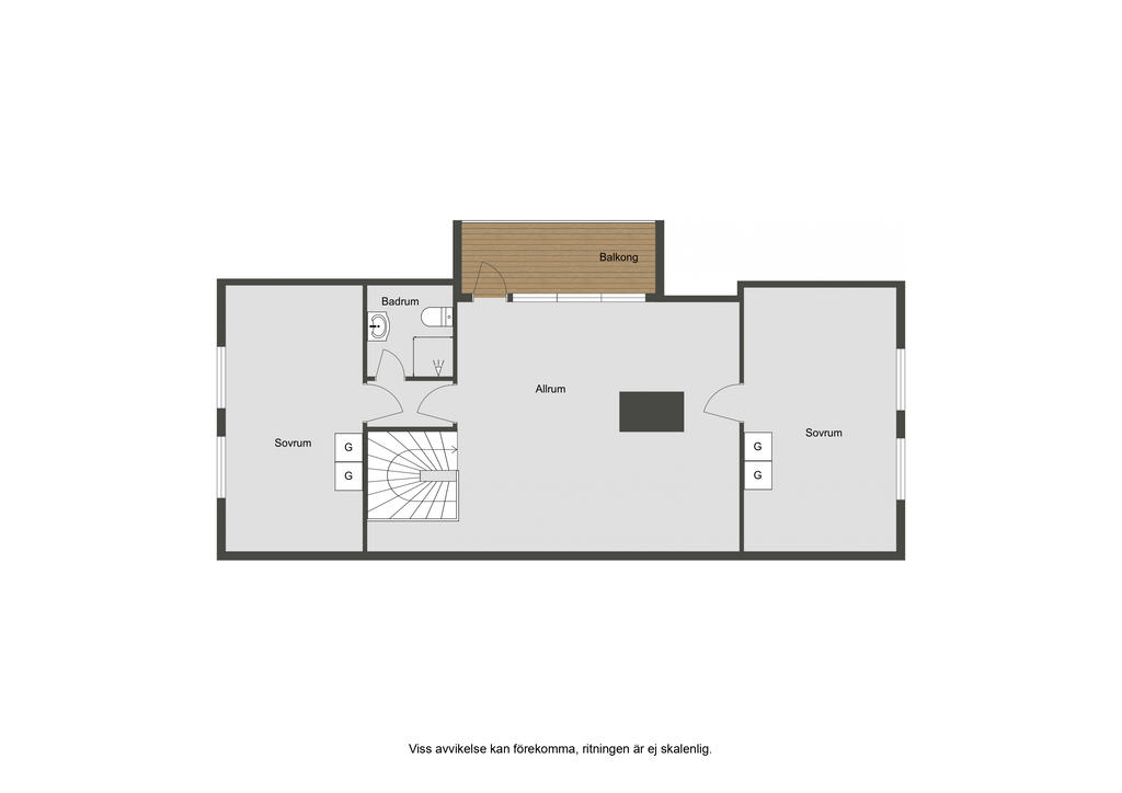 Planritning övre plan