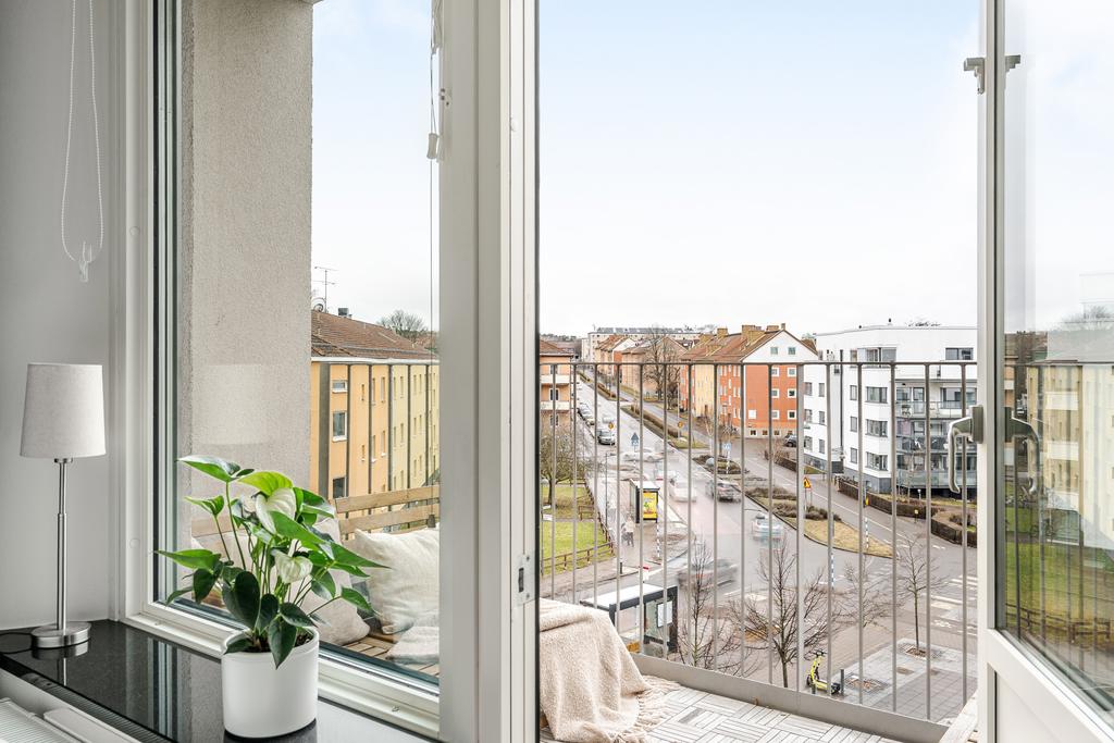 Balkong i anslutning till sovrum