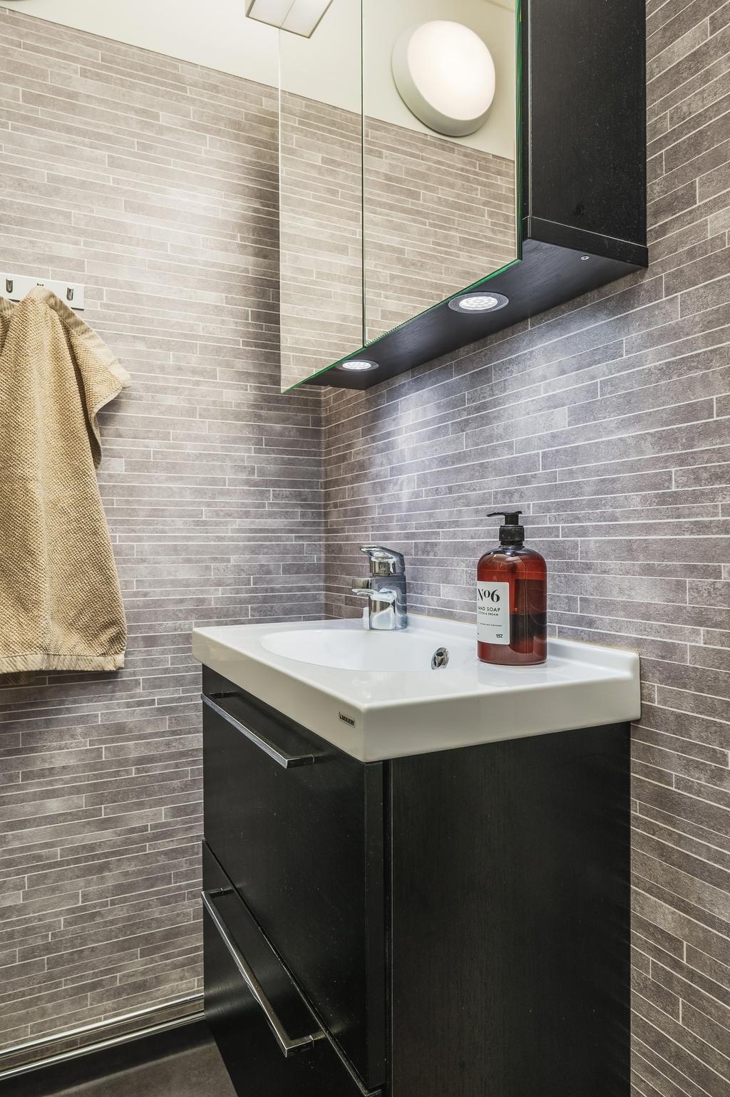 Renoverat badrum på entréplan