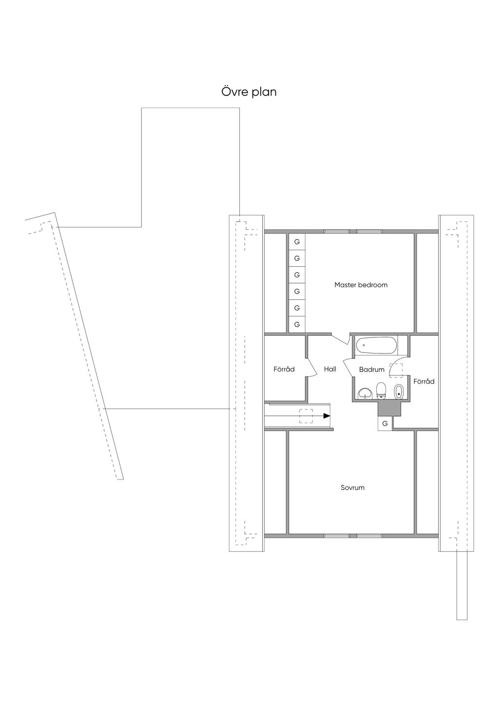 Planskiss Övre Plan, 2D