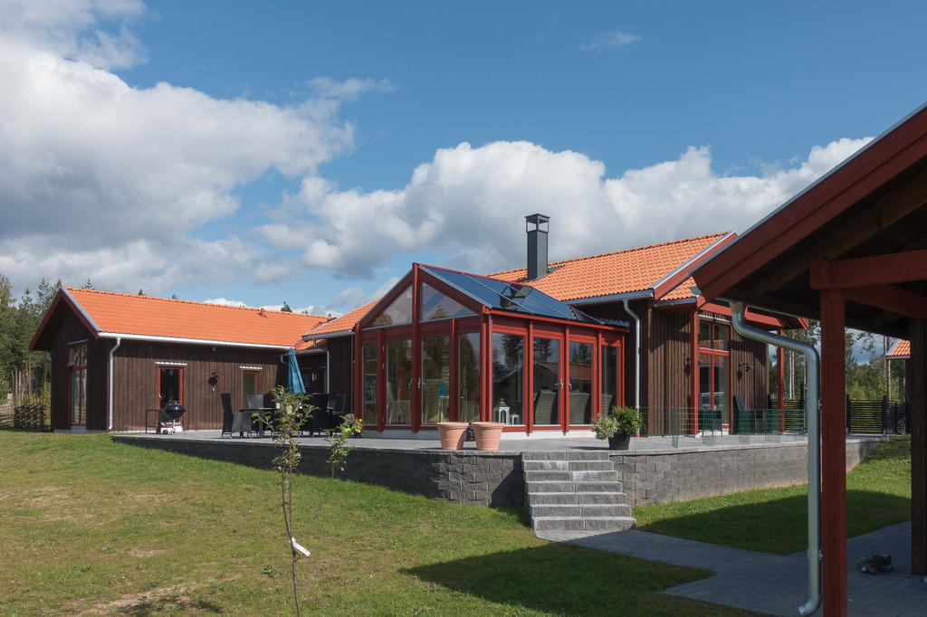 Exempel på specialdesignat hus efter kunds önskemål byggt av NORDIQ.