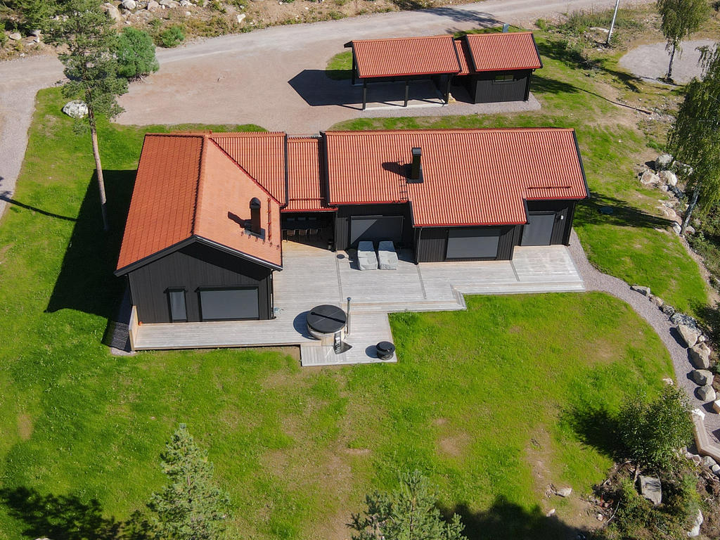 Exempel på specialdesignat hus efter kunds önskemål byggt av NORDIQ.