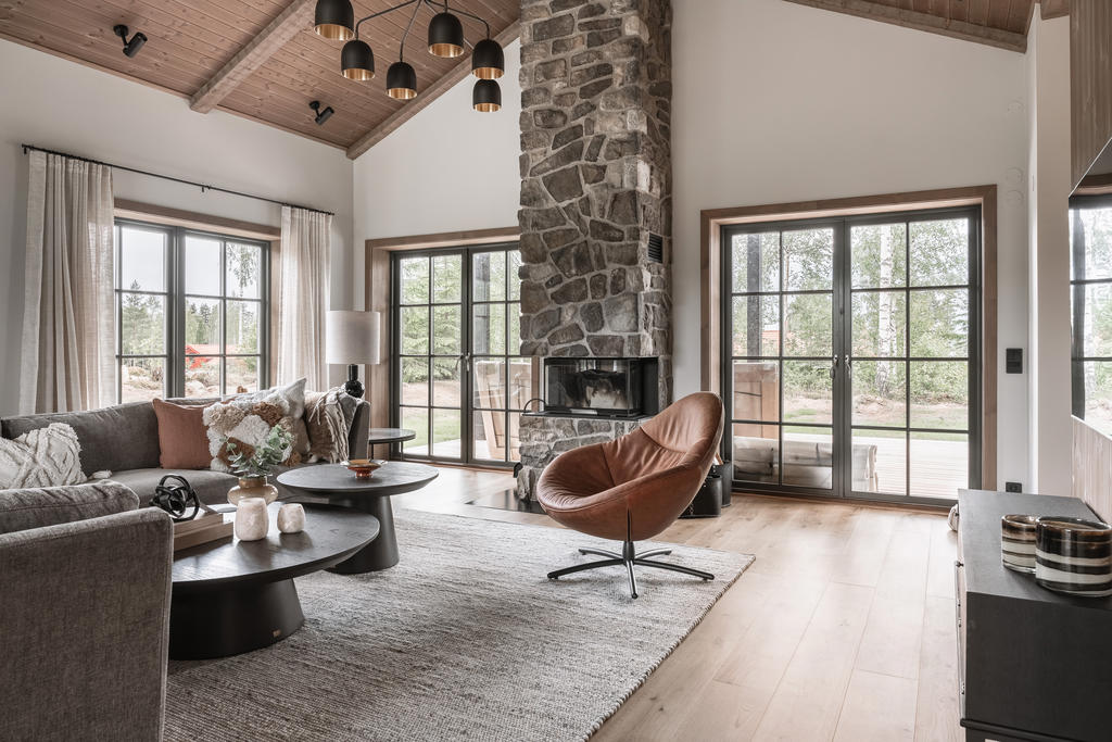 Exempel på specialdesignat hus efter kunds önskemål byggt av NORDIQ.