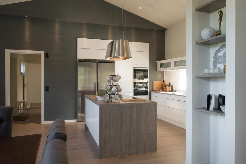 Exempel på specialdesignat hus efter kunds önskemål byggt av NORDIQ.