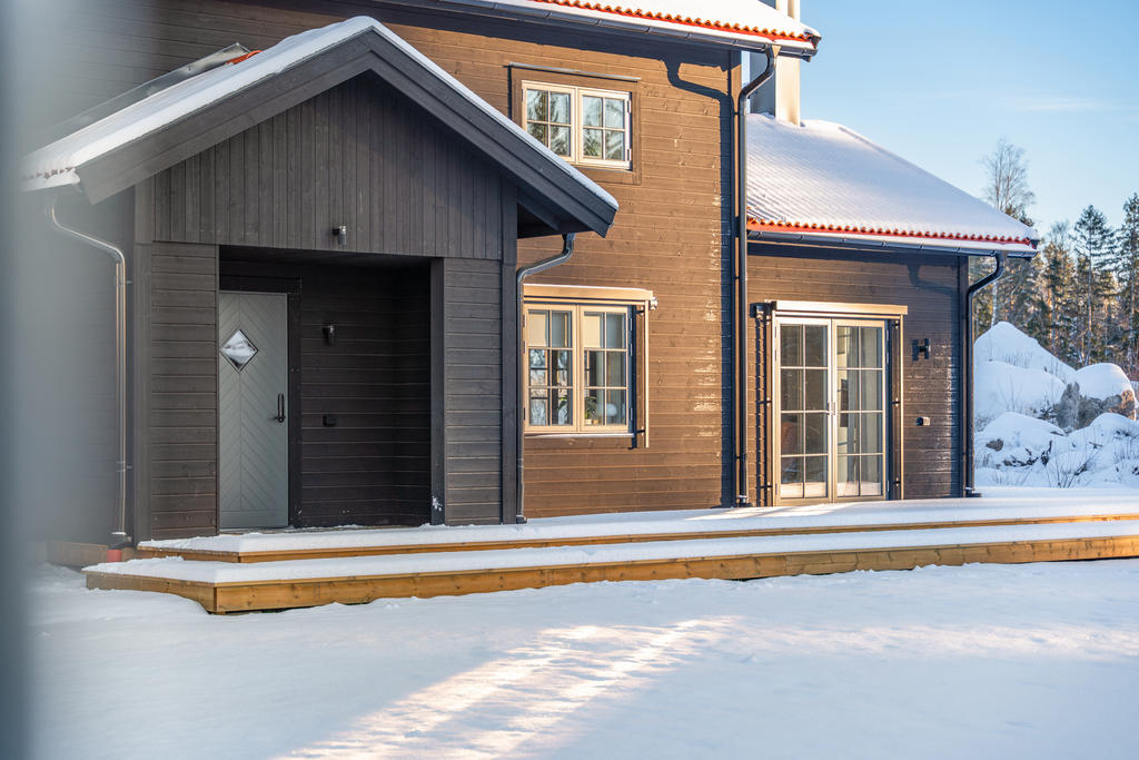 Exempel på en av LODGERNA byggt av NORDIQ.