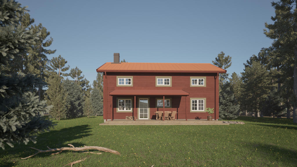 Exempelbild LODGE modell LISA, byggt och designat av av NORDIQ.