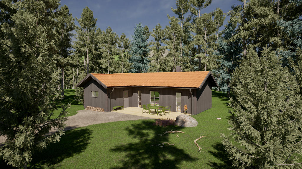 Exempelbild LODGE modell EMMA, byggt och designat av av NORDIQ.