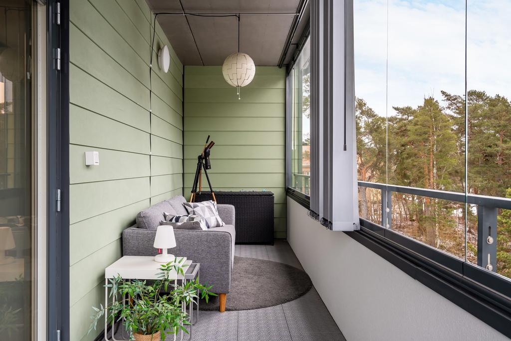 Trevlig utsikt mot skogsdunge