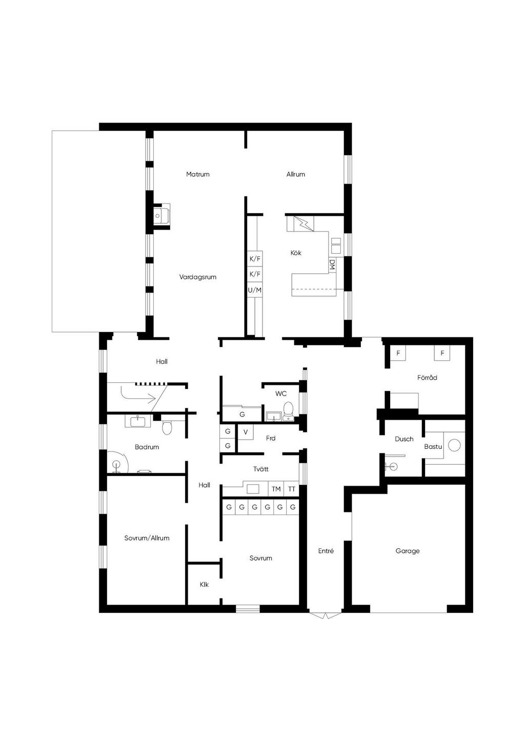 Planlösning entréplan