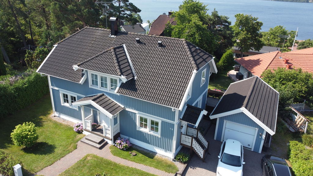 Drönarbild från nordost