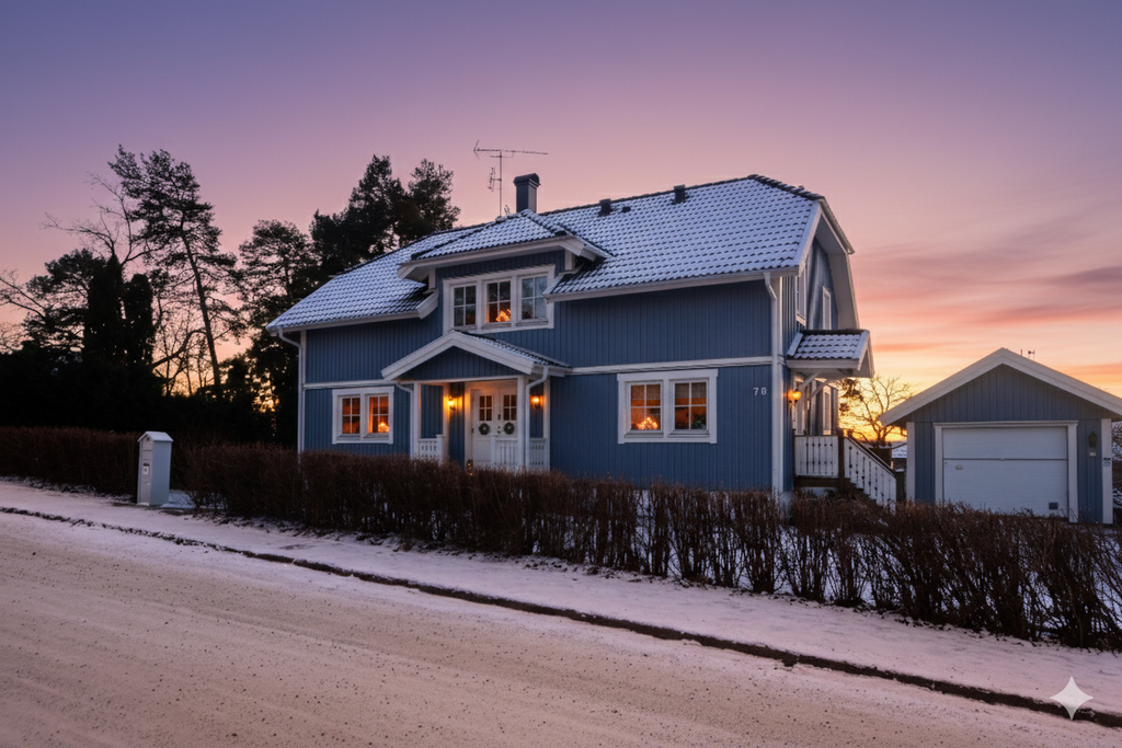 Vinterbild från nordost