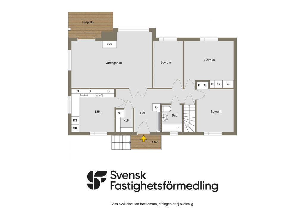 Alternativ planritning   (ursprunglig lösning) Entréplan 2D
