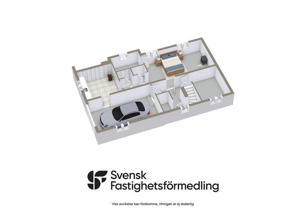 Planritning 3D, källare