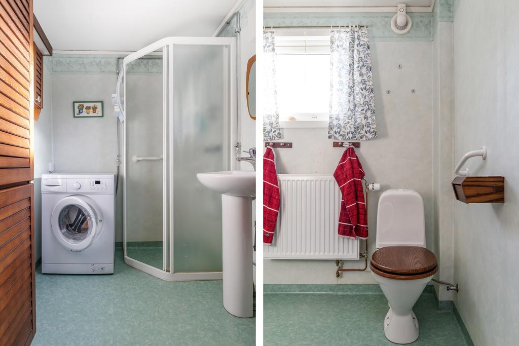 Duschrum/wc entréplan.