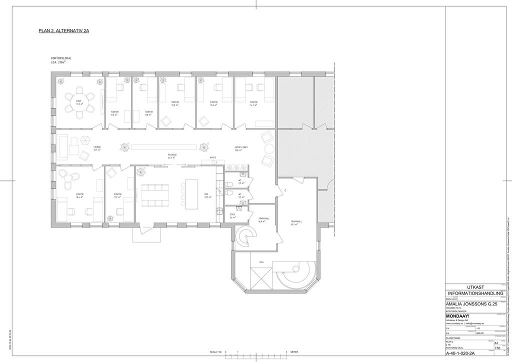 Alternativ planlösning - lokal om 210 kvm 