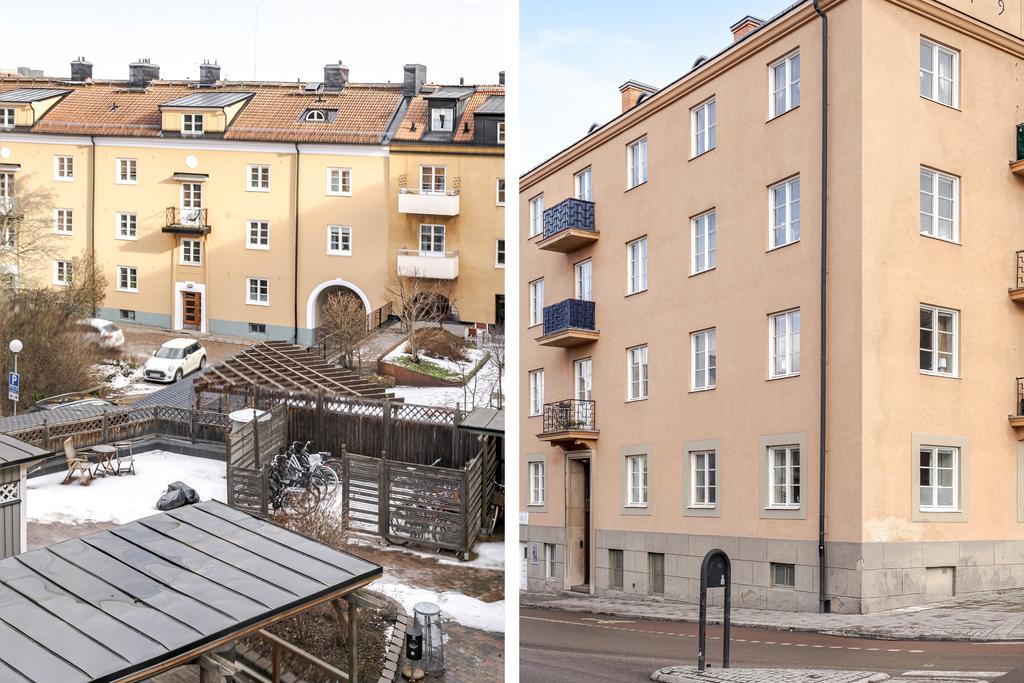 Innergård och fasad 