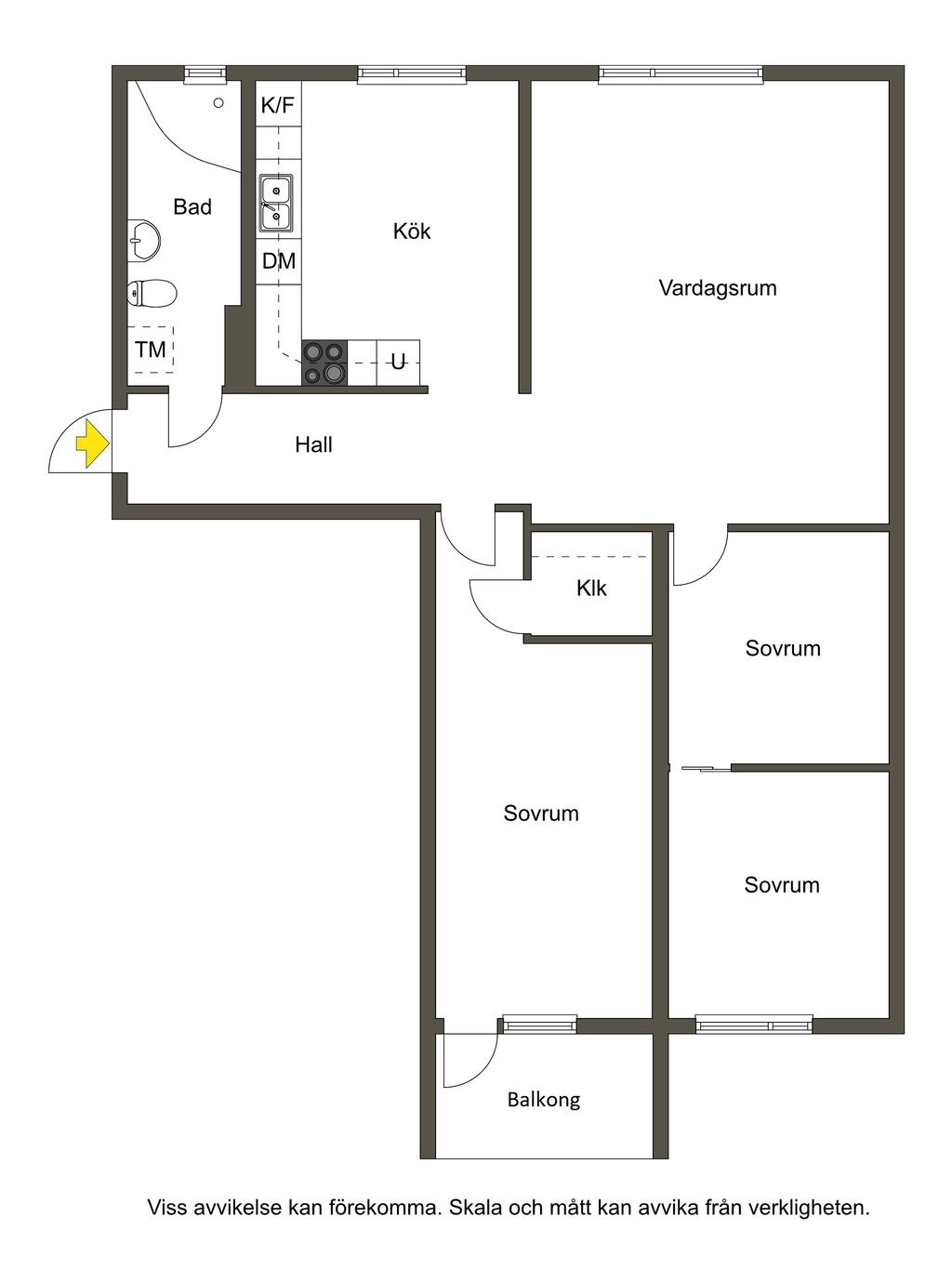 Alternativ möjlig planlösning