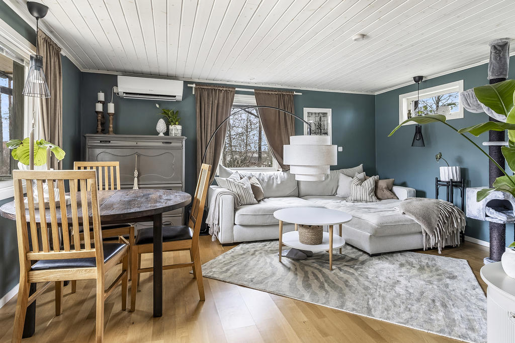 Vardagsrum och matplats